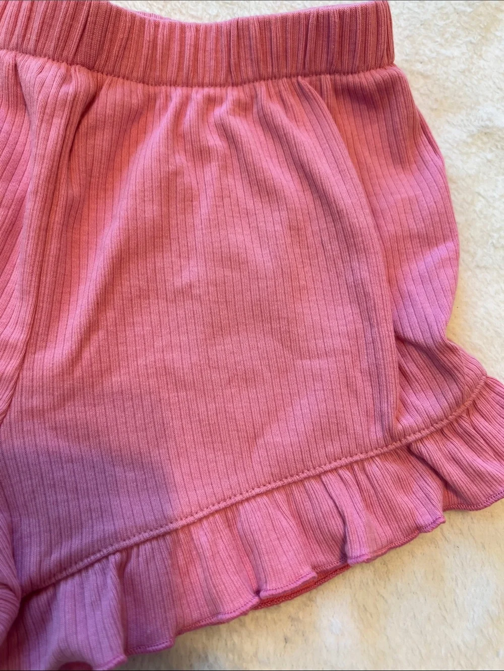 NEVER WORN! Pink Ruffle Shorts